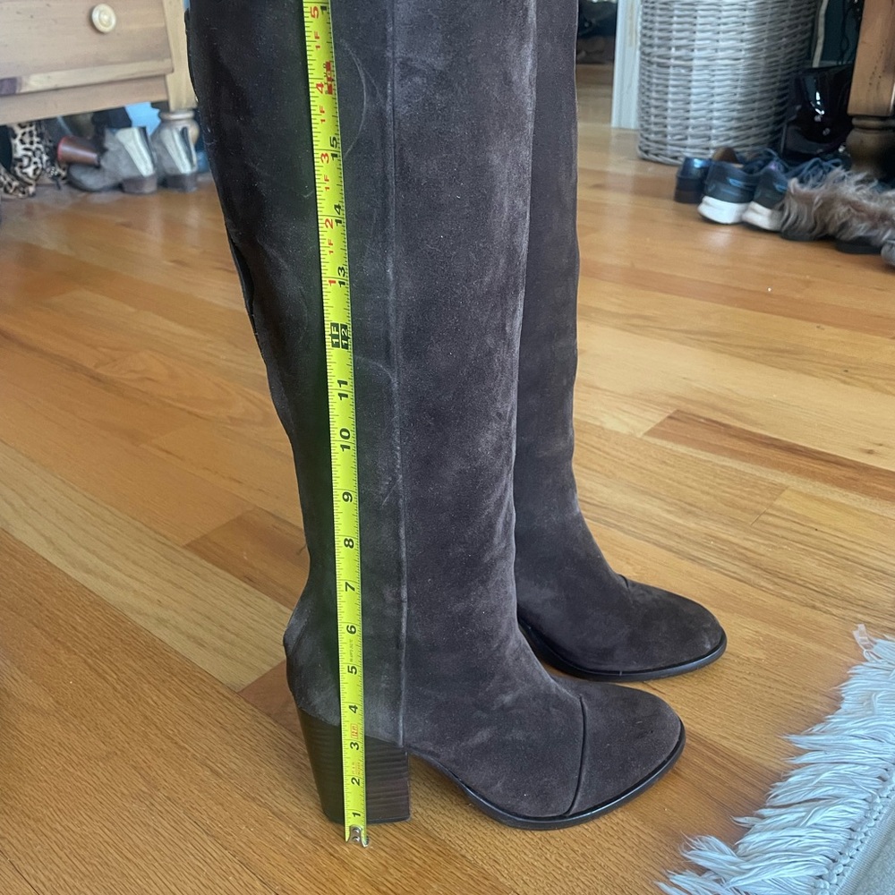 Rag and bone Women's Suede Knee-High Boots - Dark Brown Firm on price